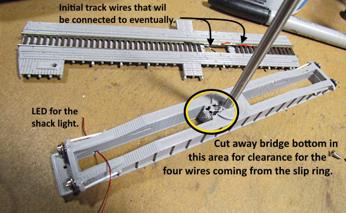 Part2 of wiring the turntable bridge/deck. This page will be prep